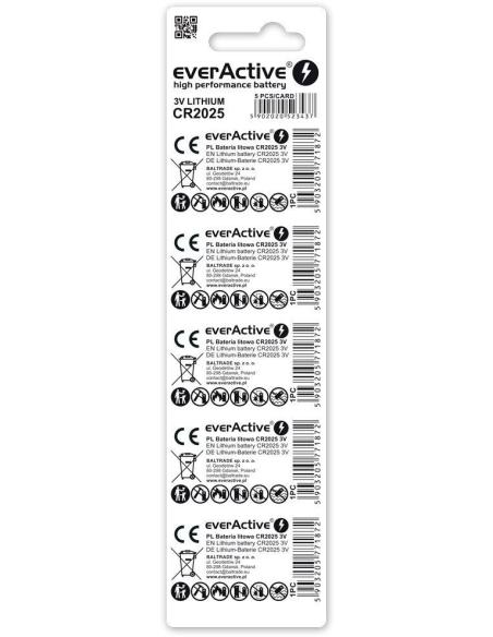 Bateria CR2025 everActive (blister 5 szt.)