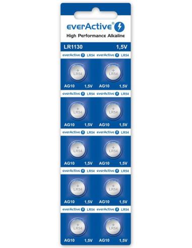 Bateria AG10 / G10 / LR54 / LR1130 everActive 1,5V (blister 10 szt.)