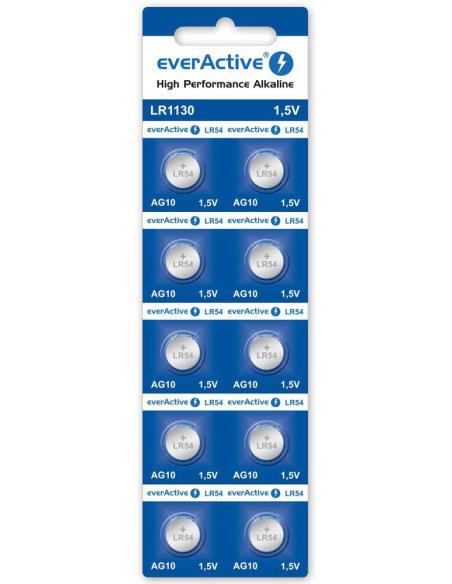 Bateria AG10 / G10 / LR54 / LR1130 everActive 1,5V (blister 10 szt.)