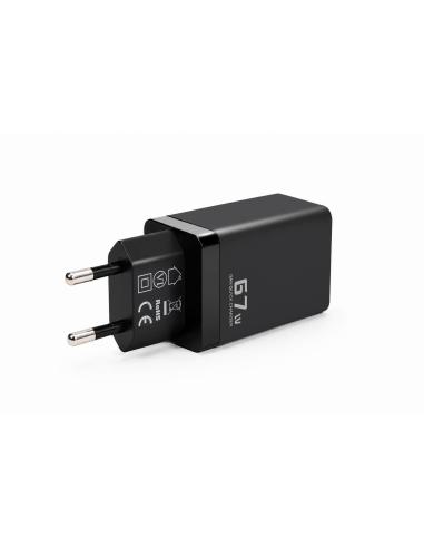 Ładowarka sieciowa Voltage GaN Charger 67W PD 3.0 QC 3.0 USB-A 2x USB-C czarna
