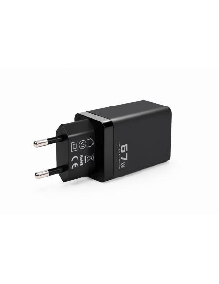 Ładowarka sieciowa Voltage GaN Charger 67W PD 3.0 QC 3.0 USB-A 2x USB-C czarna