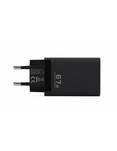 Ładowarka sieciowa Voltage GaN Charger 67W PD 3.0 QC 3.0 USB-A 2x USB-C czarna