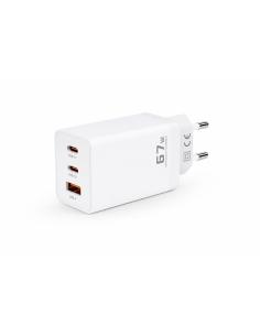 Ładowarka sieciowa Voltage GaN Charger 67W PD 3.0 QC 3.0 USB-A 2x USB-C biała