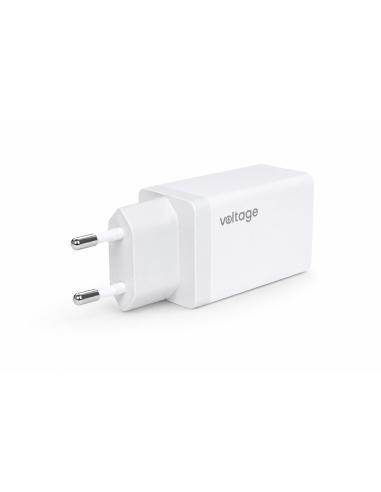 Ładowarka sieciowa Voltage GaN Charger 67W PD 3.0 QC 3.0 USB-A 2x USB-C biała
