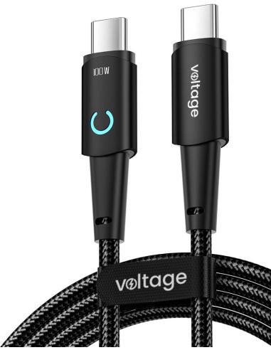 Kabel USB-C / USB-C Voltage PowerAngle 100W PD 100cm czarny
