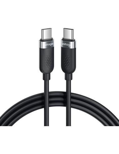 Kabel USB-C / USB-C Voltage Silicone 100W PD 100cm czarny