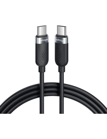 Kabel USB-C / USB-C Voltage Silicone 100W PD 100cm czarny