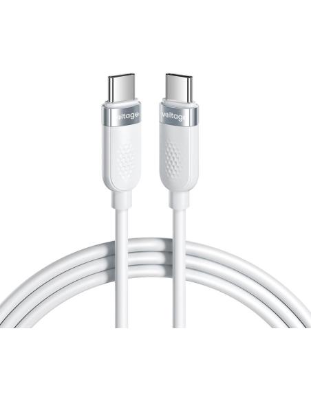Kabel USB-C / USB-C Voltage Silicone 100W PD 100cm biały