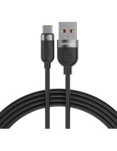 Kabel USB-A / USB-C Voltage Silicone 66W PD 100cm czarny