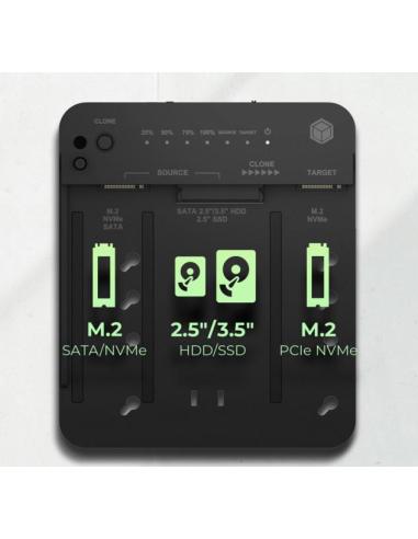 Stacja klonująca i dokująca IcyBox IB-2913MCL-C31 dla M.2 NVMe SSD i HDD
