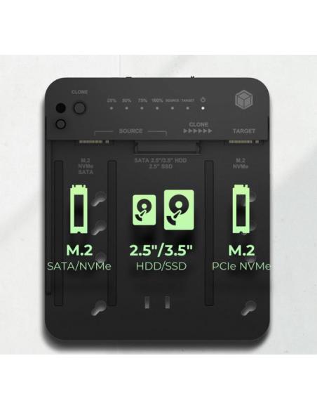 Stacja klonująca i dokująca IcyBox IB-2913MCL-C31 dla M.2 NVMe SSD i HDD