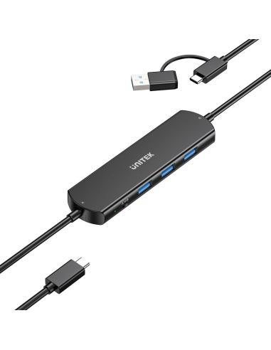 Unitek KVM Hub 10 Gbps – przełączanie między 2 hostami, 3×USB-A