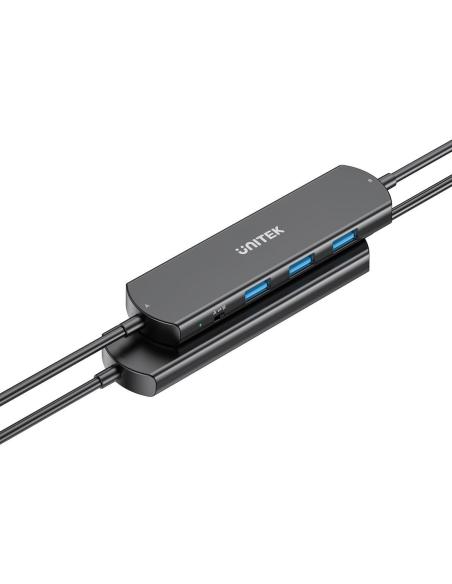 Unitek KVM Hub 10 Gbps – przełączanie między 2 hostami, 3×USB-A