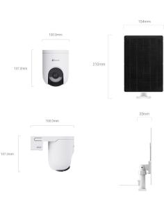 Kamera IP Ezviz HB8 Lite 4G Kit Wi-Fi 4MP z Panelem Solarnym 5W 2