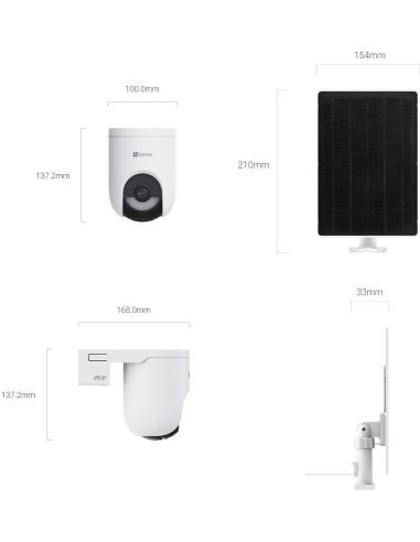 Kamera IP Ezviz HB8 Lite 4G Kit Wi-Fi 4MP z Panelem Solarnym 5W
