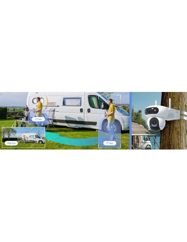 Kamera IP Ezviz HB90X Dual 4G Wi-Fi Kit 4MP+4MP z panelem solarnym 8W