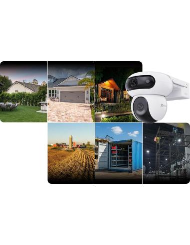 Kamera IP Ezviz HB90X Dual 4G Wi-Fi Kit 4MP+4MP z panelem solarnym 8W