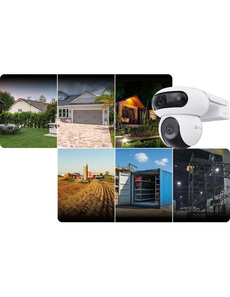 Kamera IP Ezviz HB90X Dual 4G Wi-Fi Kit 4MP+4MP z panelem solarnym 8W