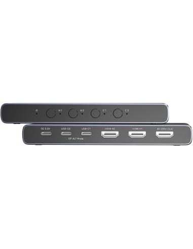 Unitek Przełącznik 4K HDMI/USB-C 4 out i 1 in