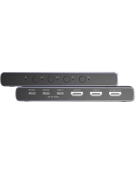 Unitek Przełącznik 4K HDMI/USB-C 4 out i 1 in