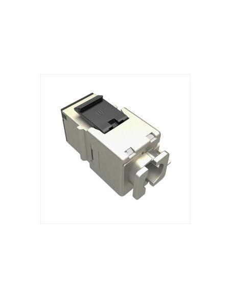 Moduł Keystone szybkozaciskowy narzędziowy SOLARIX Cat.6 STP FTP RJ45 srebrny