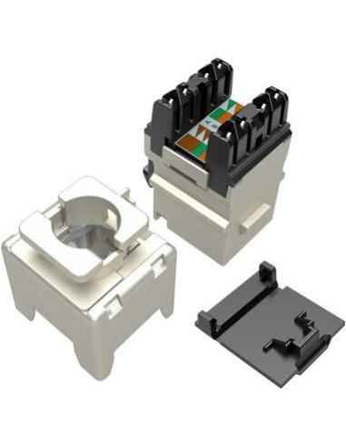 Moduł Keystone szybkozaciskowy narzędziowy SOLARIX Cat.6 STP FTP RJ45 srebrny