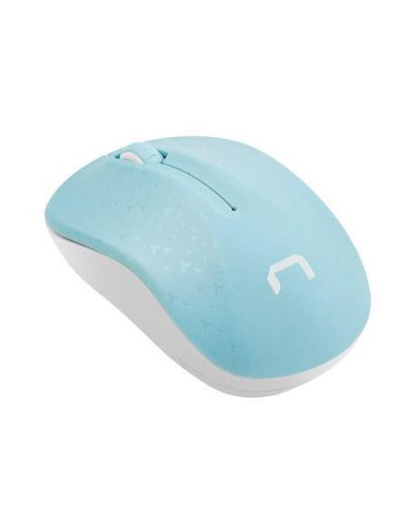 Mysz Natec Toucan 1600DPI niebiesko-biała