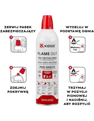 Spray gaśniczy KIDDE FlameOut 500 ml