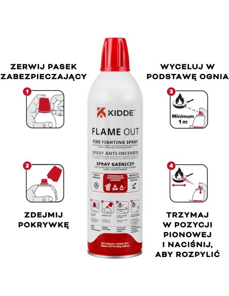 Spray gaśniczy KIDDE FlameOut 500 ml