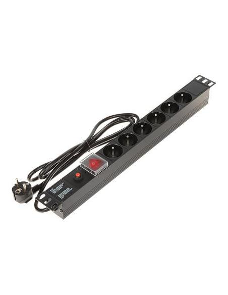 Listwa zasilająca 6 gniazd PD-6/R-OP