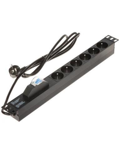 Listwa zasilająca 6 gniazd PD-6/R-1P