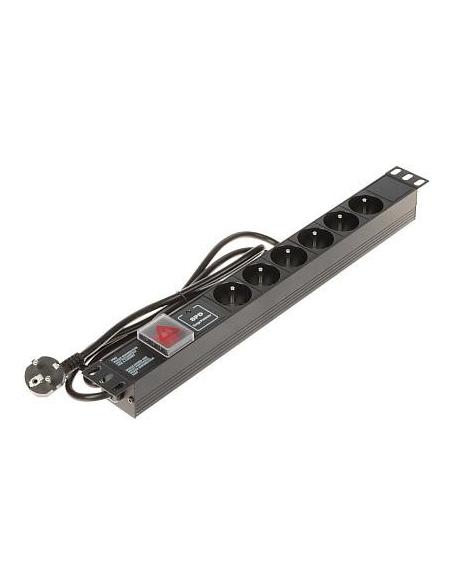Listwa zasilająca 6 gniazd PD-6/R-SPD-1L
