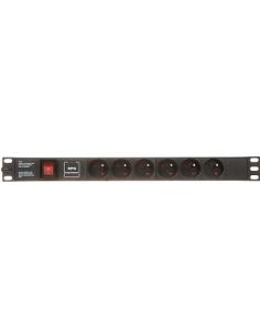 Listwa zasilająca 6 gniazd PD-6/R-SPD-1L 2