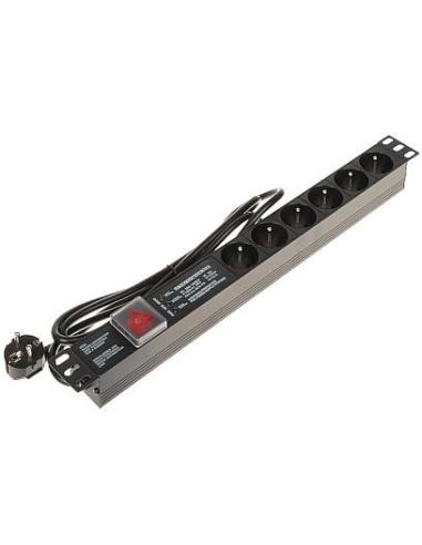 Listwa zasilająca 6 gniazd PD-6/R-SPD-3L