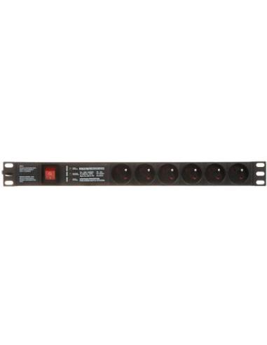 Listwa zasilająca 6 gniazd PD-6/R-SPD-3L