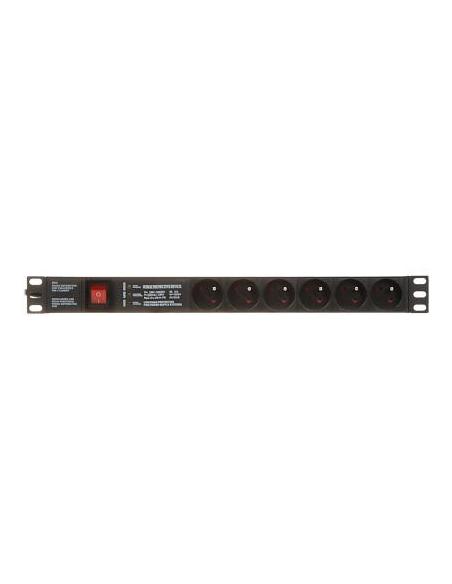 Listwa zasilająca 6 gniazd PD-6/R-SPD-3L