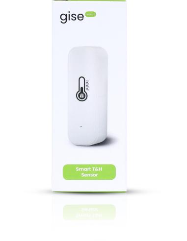 GISE Smart Czujnik temperatury i wilgotności Wi-Fi Biały | Tuya | GTHS-WF-01-W