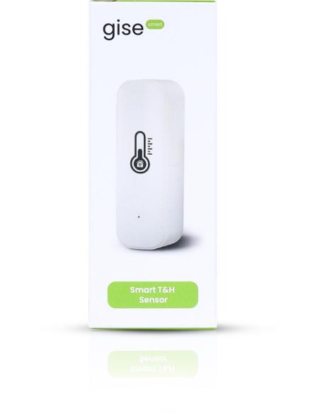 GISE Smart Czujnik temperatury i wilgotności Wi-Fi Biały | Tuya | GTHS-WF-01-W