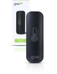 GISE Smart Czujnik temperatury i wilgotności Wi-Fi Czarny | Tuya | GTHS-WF-01-B