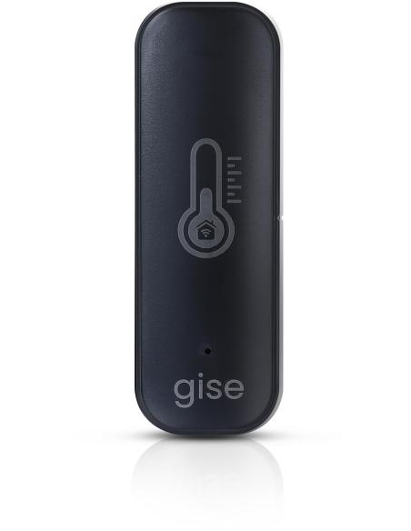 GISE Smart Czujnik temperatury i wilgotności Wi-Fi Czarny | Tuya | GTHS-WF-01-B