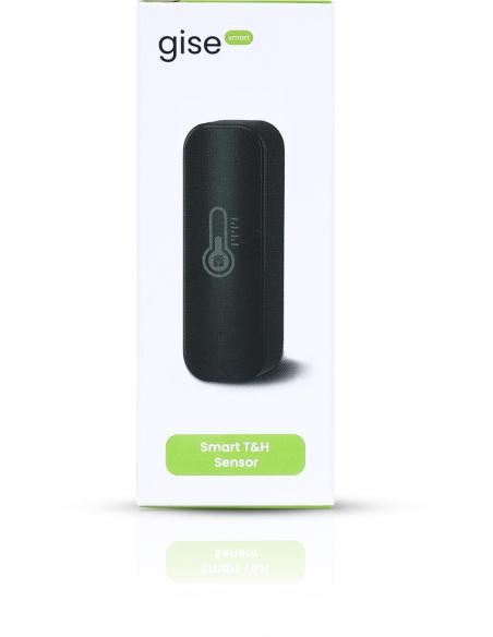 GISE Smart Czujnik temperatury i wilgotności Wi-Fi Czarny | Tuya | GTHS-WF-01-B