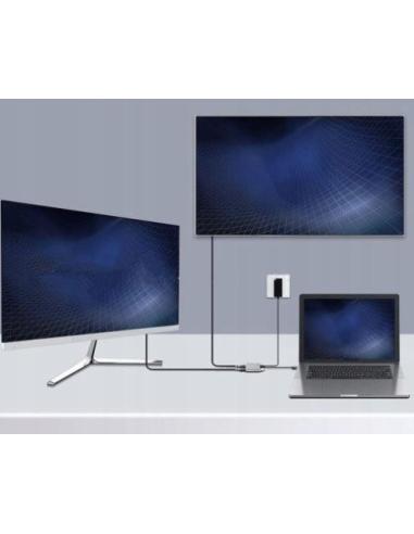 ADAPTER HUB Przejściówka USB- C 4W1 2x HDMI 4K USB 3.0 Zenwire BYL-2309
