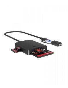 Czytnik Kart CF TF SD microSD IcyBox Type-C+A, IB-CR302-CU3 2