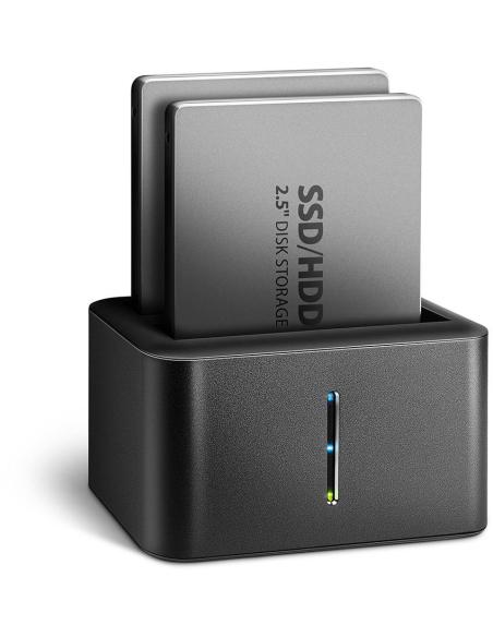 Stacja dokująca MINI AXAGON ADSA-D25 USB 3.2 Gen 1 - 2x SATA 6G 2.5" SSD/HDD CLONE