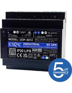 ZASILACZ IMPULSOWY BUFOROWY NA SZYNĘ DIN ESPE UDP-6012 12 V 60 W 5 A