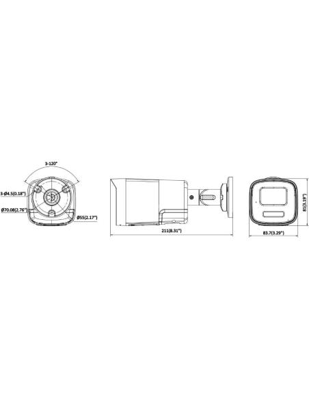 Kamera IP Hikvision DS-2CD1T47G3H-LIUF/SRB(2.8mm)