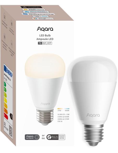Aqara LED Bulb T2 CCT E27 | Żarówka LED | Thread, Zigbee, Bluetooth, 950lm, 10.5W