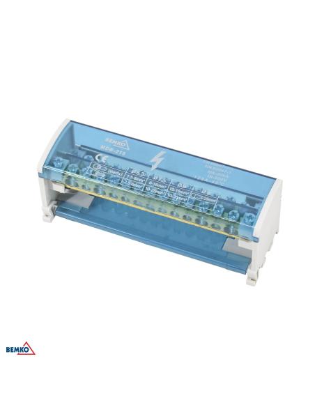 Blok rozdzielczy 30 zacisków 2x15 (11x5.3mm + 2x7.5mm + 2x9.1mm)