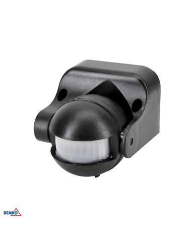 Czujnik ruchu PIR 1200W 180* czarny