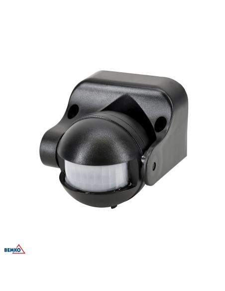 Czujnik ruchu PIR 1200W 180* czarny